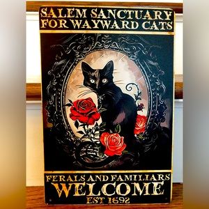 Black Cat Halloween Wall Decor